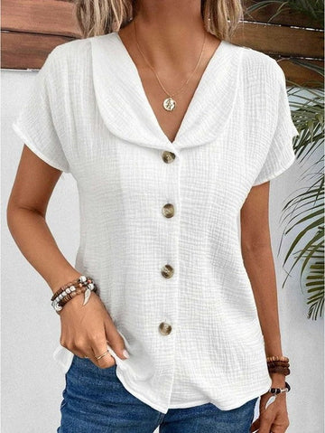 Ella - blouse with collar and buttons