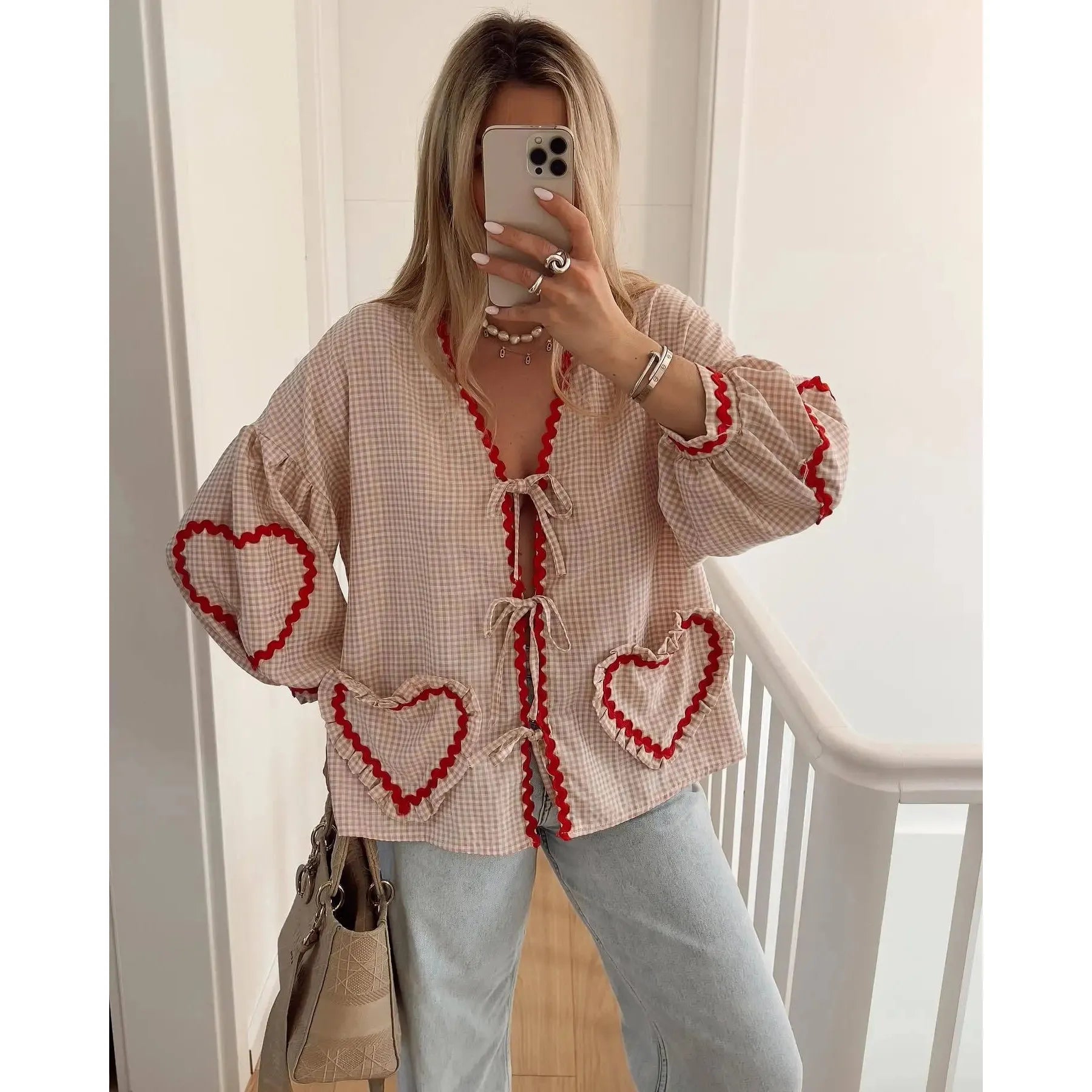 Emma - Heart Pocket Top